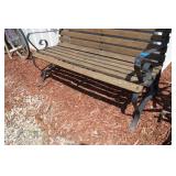 Outdoor Vintage Wooden Bench
