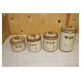 Lot of 4 Canister Set