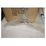 Brand New Box Of Plastic Coat Hangers
