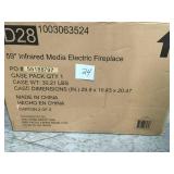 Home Decorators Collection Edenfield 59 in. Freestanding Infrared Electric Fireplace  insert only not used