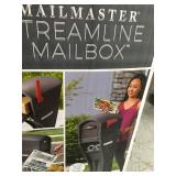 Step2 Mail Master Streamline Stone Grey OverPost Mounted Plastic Mailbox in good condition
