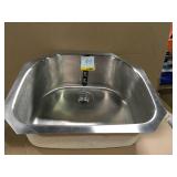 Signature Plus Undermount Stainless Steel 24 in. Single Bowl Kitchen Sink not used