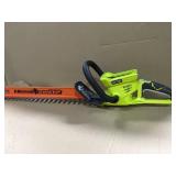 RYOBI 24 in. 40-Volt Lithium-Ion Cordless Hedge Trimmer - Battery and Charger Not Included not used