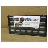 24 Compartment Small Parts Organizer Red Black not used