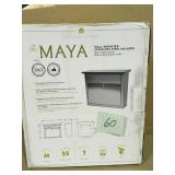 Architectural Mailboxes 2417PS-10 Maya Locking Stainless Steel Wall Mount Mailbox not used