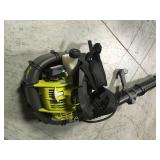 RYOBI 175 MPH 760 CFM 38cc Gas Backpack Leaf Blower in good condition