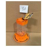 First Nature Wildlife Feeders 32 oz. Oriole Feeder Orange feeder and clear reser not used