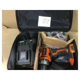 RIDGID 18-Volt Lithium-Ion Cordless 2-Speed 1/2 in. Compact Drill/Driver Kit with (2) 1.5 Ah Batteries, Charger, and Tool Bag in good condition