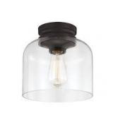 Feiss Hounslow 9 in. W. 1-Light Oil Rubbed Bronze Flush Mount not used