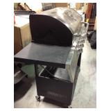 Dyna-Glo 5-Burner Open Cart LP Gas Grill in Stainless Steel and Black with Side Burner used whit damage and missing some parts