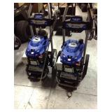 Lot of 2 Subaru 3,100-PSI 2.4-GPM  Electric Start Gas Pressure Washer for parts or  repair