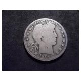 1906 D Barber Half Dollar
