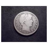 1908 D Barber Half Dollar
