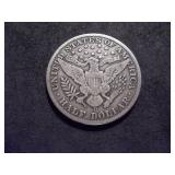 1913 D Barber Half Dollar
