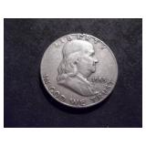 1953 D Franklin Half Dollar