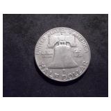 1957 D Franklin Half Dollar