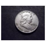 1958 D  Franklin Half Dollar
