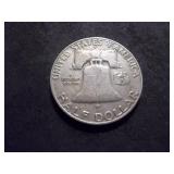 1958 D  Franklin Half Dollar