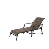 Hampton Bay Statesville Pewter Aluminum Outdoor Chaise Lounge