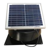 GREEN MACHINE 500CFM Black Solar Powered Roof Mount Exhaust Fan