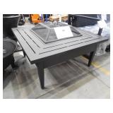 Hampton Bay Riley 38 in. Square Steel Wood Burning Fire Pit Table