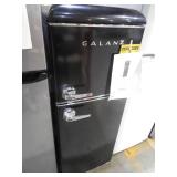 Galanz 4.6 cu. ft. Retro Mini Fridge with Dual Door True Freezer in Black