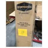 Greenworks G-24 22 in. 24-Volt Cordless Battery Extended Reach Hedge Trimmer (Tool Only) in good condition