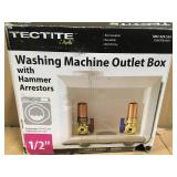 Tectite 1/2 in. Brass Washing Machine Outlet Box with Water Hammer Arrestors in good condition