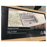 Elkay Drop-In Stainless Steel 25 in. 4-Hole Single Bowl Kitchen Sink not sued