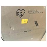 IRIS 82 Qt. Remington Weathertight Store-It-All Storage Bin in Black not used