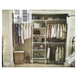Closet Maid 1675 Style+ 82? White Melamine Floor Mount 6-Shelves Closet System not used