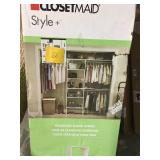 Closet Maid 1675 Style+ 82? White Melamine Floor Mount 6-Shelves Closet System not used