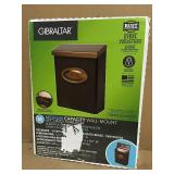 Gibraltar Mailboxes Designer Medium Venetian Bronze Vertical Wall-Mount Locking Mailbox not used