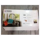 MOEN Noell Single-Handle Standard Kitchen Faucet with Side Sprayer in Spot Resist Stainless in good conditions
