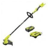 RYOBI 40-Volt Lithium-Ion Cordless Attachment Capable String Trimmer - 2.6 Ah Battery and Charger Included in good condition