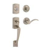 Baldwin Prestige Nautica Single Cylinder Satin Nickel Door Handleset with Tobin Door Lever Featuring SmartKey Security  in good condition