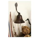7 in. x 12 in. Dark Brown Aluminum Wall Bell  in good condition