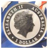 2018-P AUSTRALIA SILVER WEDGE TAILED EAGLE MS70 NGC FIRST DAY MERCANTI SIGNED