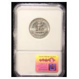 1943-D WASHINGTON QUARTER MS66 NGC