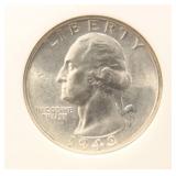 1943-D WASHINGTON QUARTER MS66 NGC