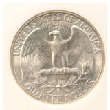 1943-D WASHINGTON QUARTER MS66 NGC