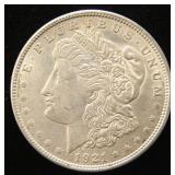 1921 MORGAN SILVER DOLLAR AU