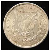 1921 MORGAN SILVER DOLLAR AU