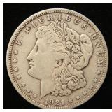 1921-S MORGAN SILVER DOLLAR