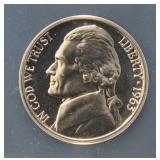 1963 PROOF JEFFERSON NICKEL PF67 ANACS
