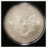 2009 AMERICAN SILVER EAGLE 1 TROY OZ. .999 FINE SILVER IN AIRTITE
