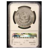 1883-O MORGAN SILVER DOLLAR MS63 NGC