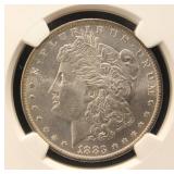 1883-O MORGAN SILVER DOLLAR MS63 NGC