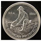 1 TROY OZ. .999 FINE SILVER 1984 ENGELHARD AMERICAN PROSPECTOR