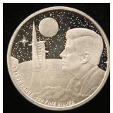 1 TROY OZ. .999 FINE SILVER 1969 APOLLO 11 ROUND